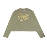 GUESS shirt girocollo tinta unita con stampa Verde per Bambina J4BI01J1314 VERDE GUESS