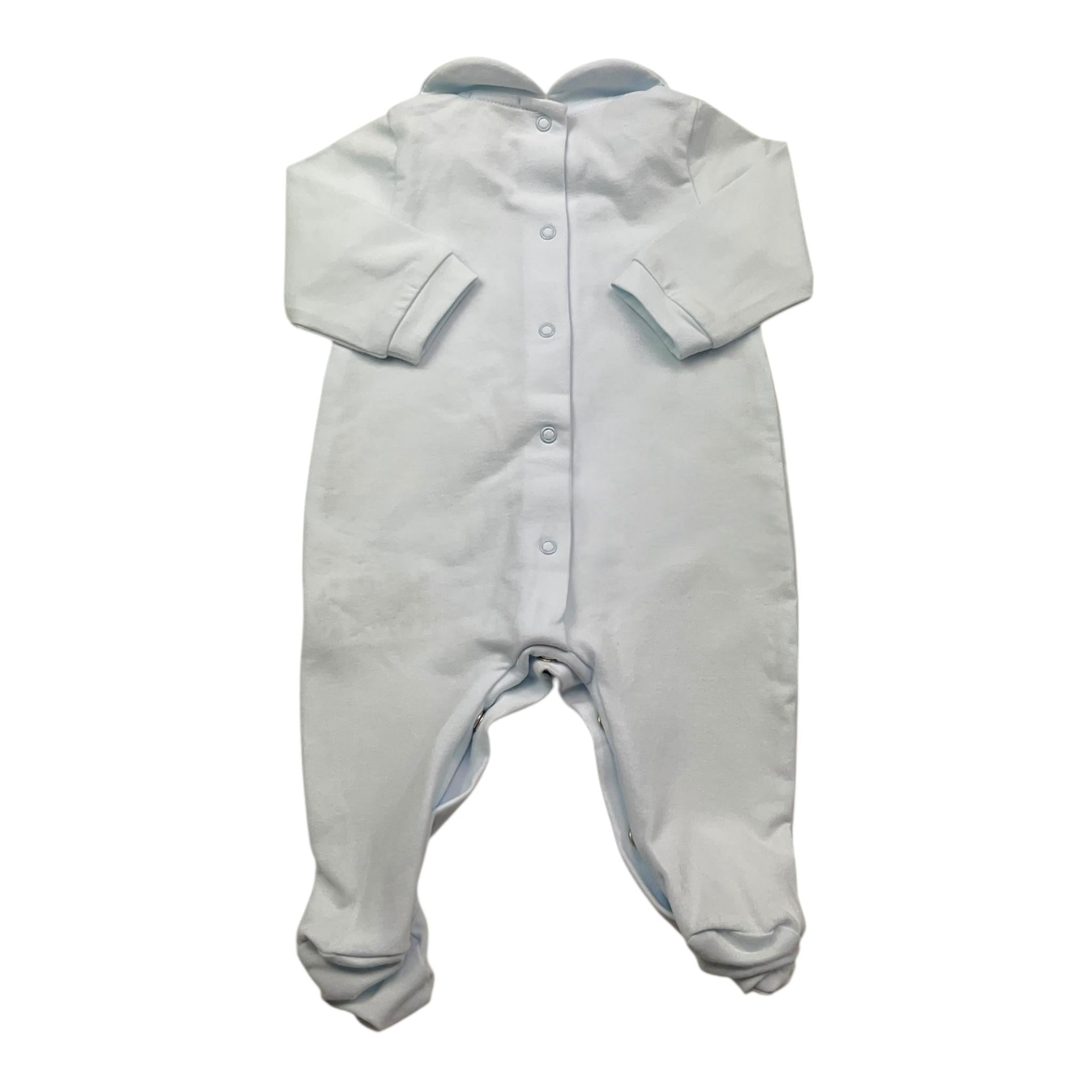 NANAN tutina tinta unita con stampa Azzurro per Neonato I2400101A AZZURRO NANAN