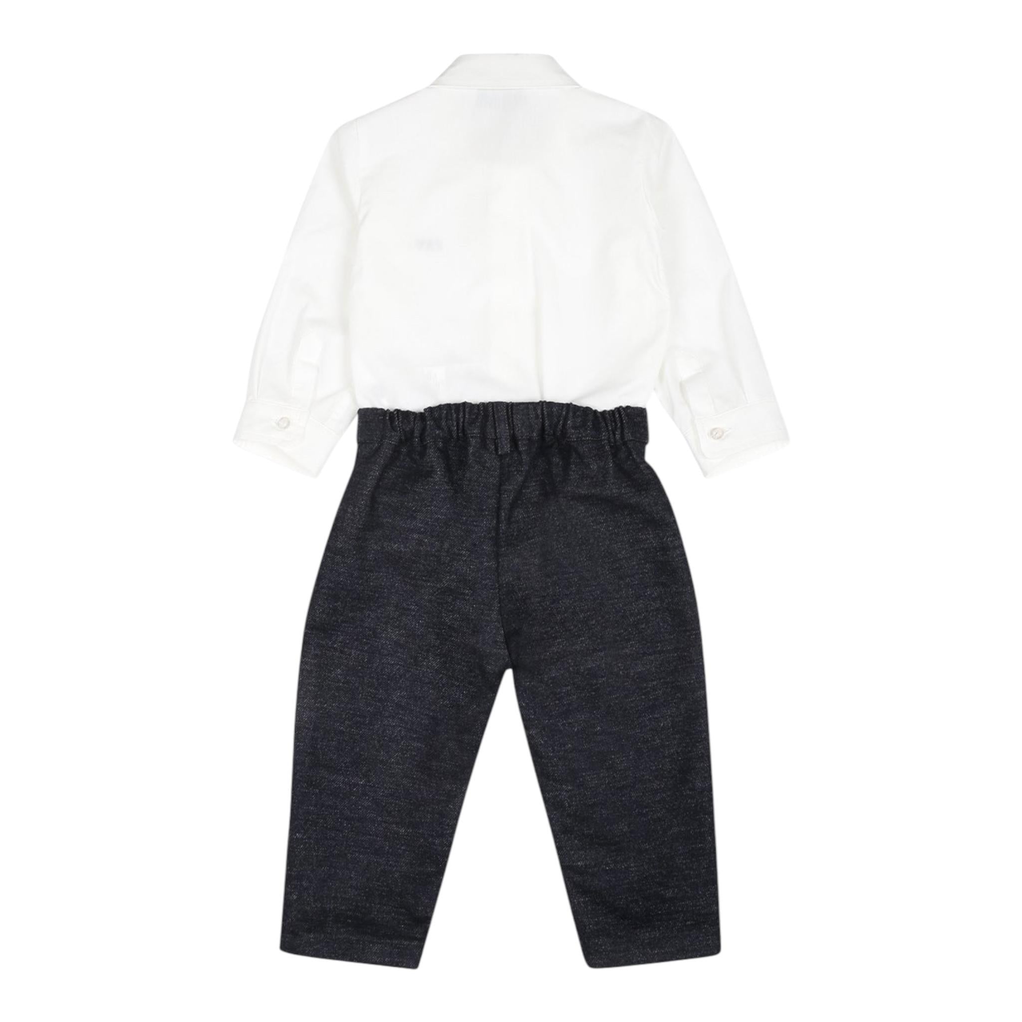 FAY completo camicia-pantalone Bianco per Neonato FVA520 BIANCO FAY