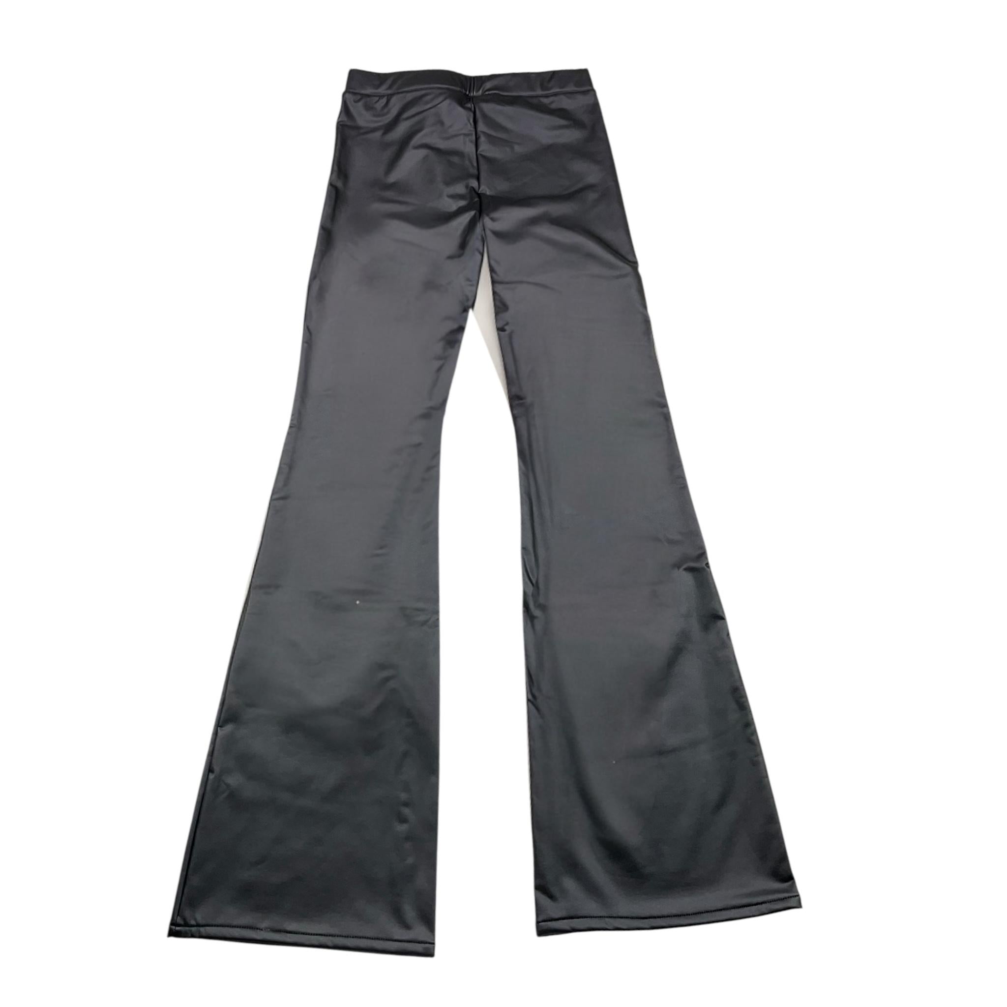 LOSAN pantalone in ecopelle tinta unita modello zampa Nero per Bambina 51030982002041 NERO LOSAN