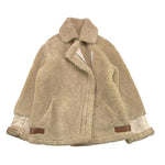 MANILA GRACE giubbino modello teddy tinta unita con zip Beige per Bambina MFJF24C102 BEIGE MANILA GRACE