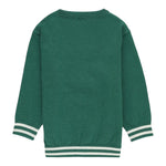 MOSCHINO maglia girocollo tinta unita con stampa orso Verde per Neonato MYW00JXX VERDE MOSCHINO