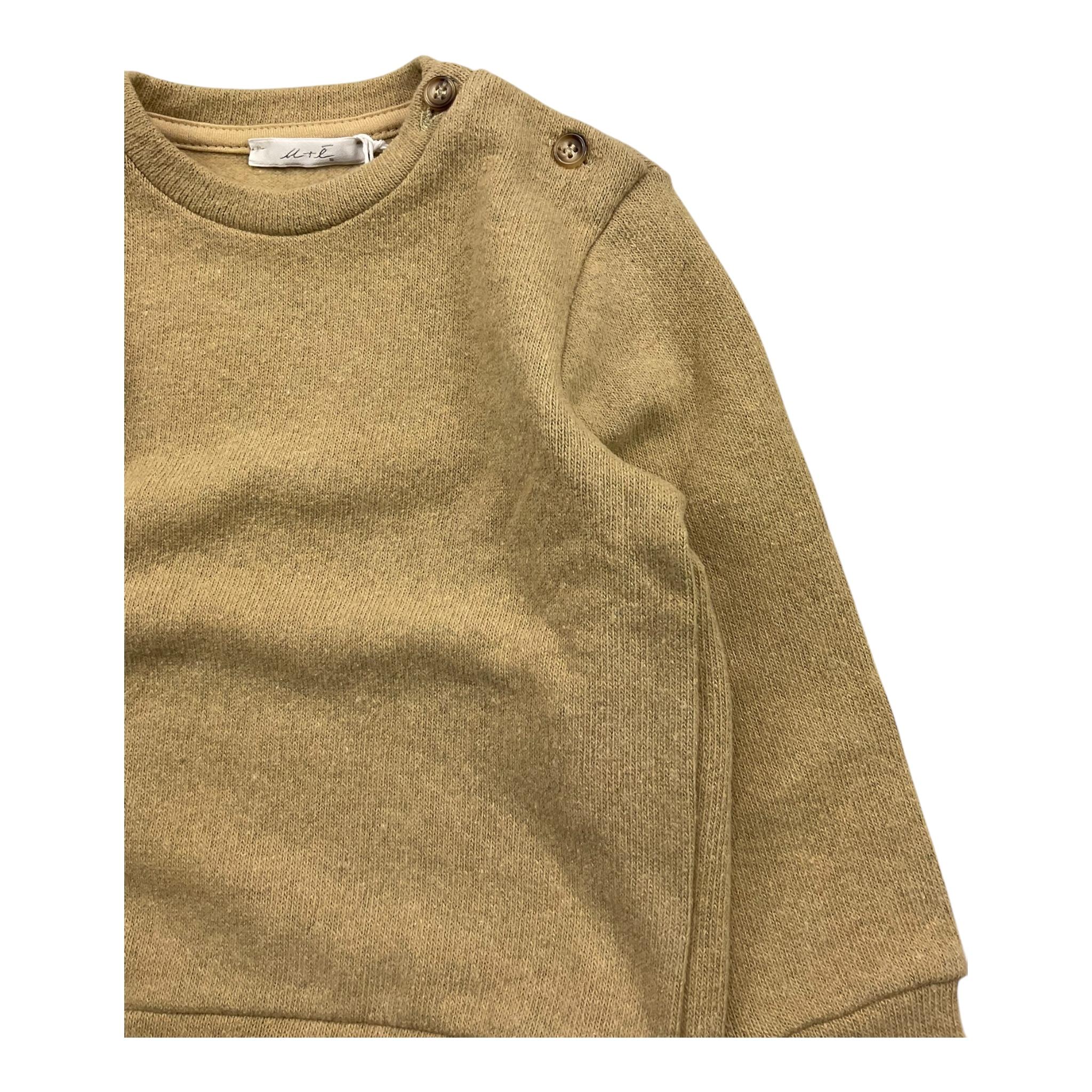 M+E' maglia tinta unita girocollo Beige per Bambino UEM0208J BEIGE M+E'