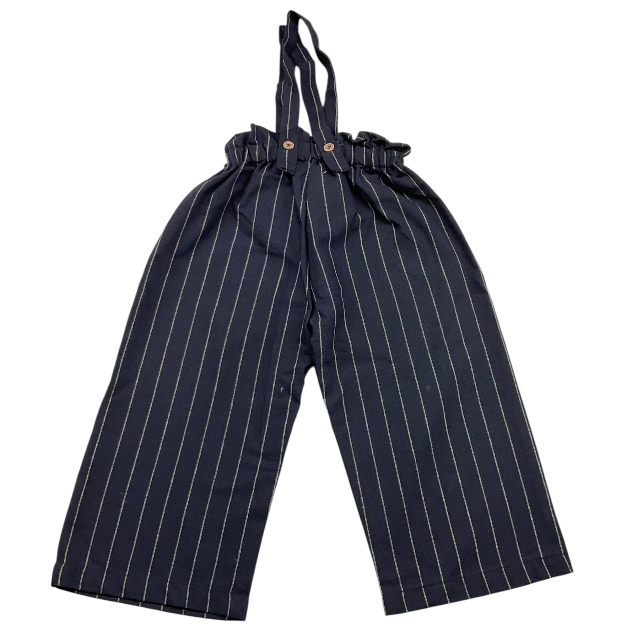 PETIT INDI pantalone pantalone palazzo cn bretelle Blu per Neonata AW4BK5552 BLU PETIT INDI