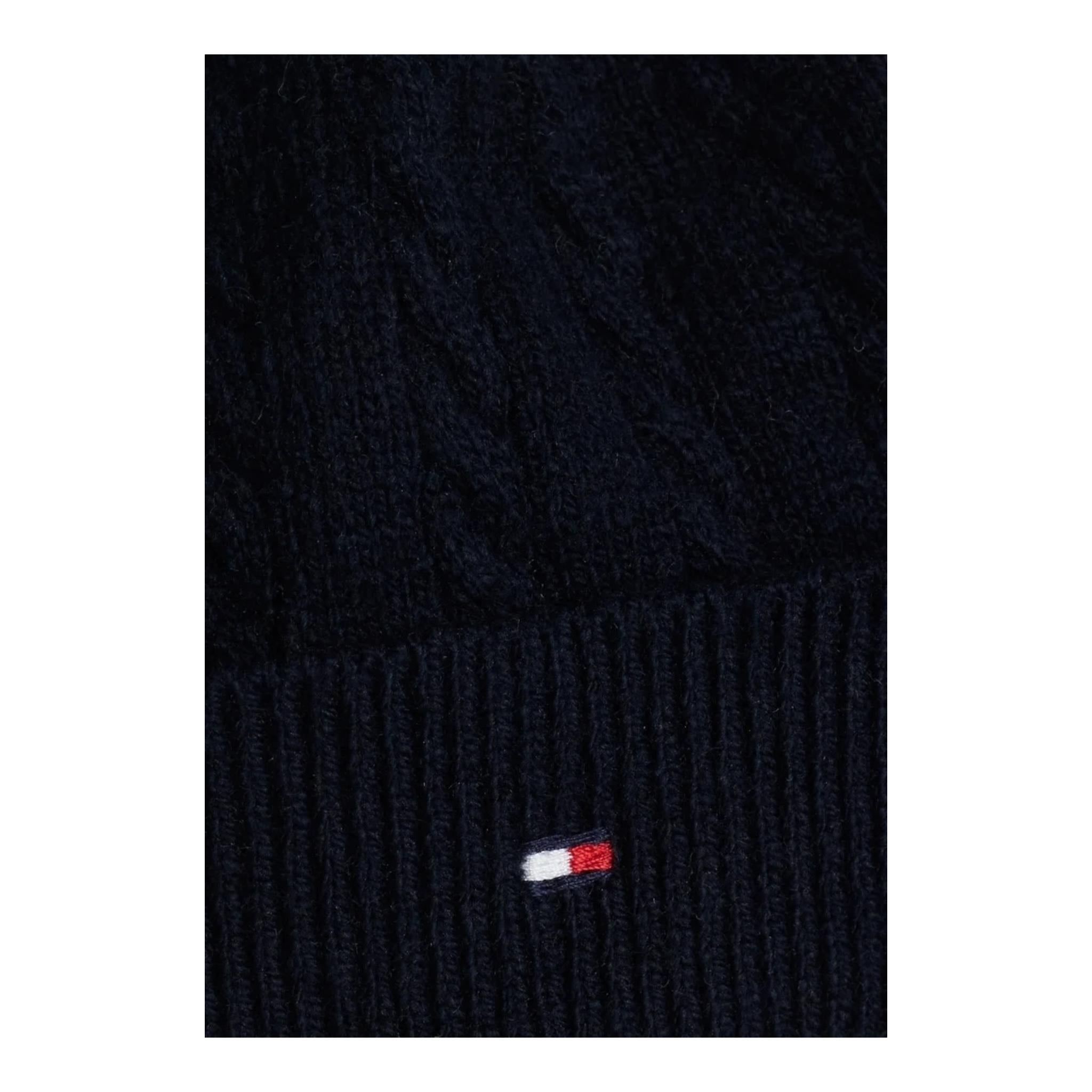 TOMMY HILFIGER set cappello-sciarpa tinta unita Blu per Neonato KN0KN01731 BLU TOMMY HILFIGER