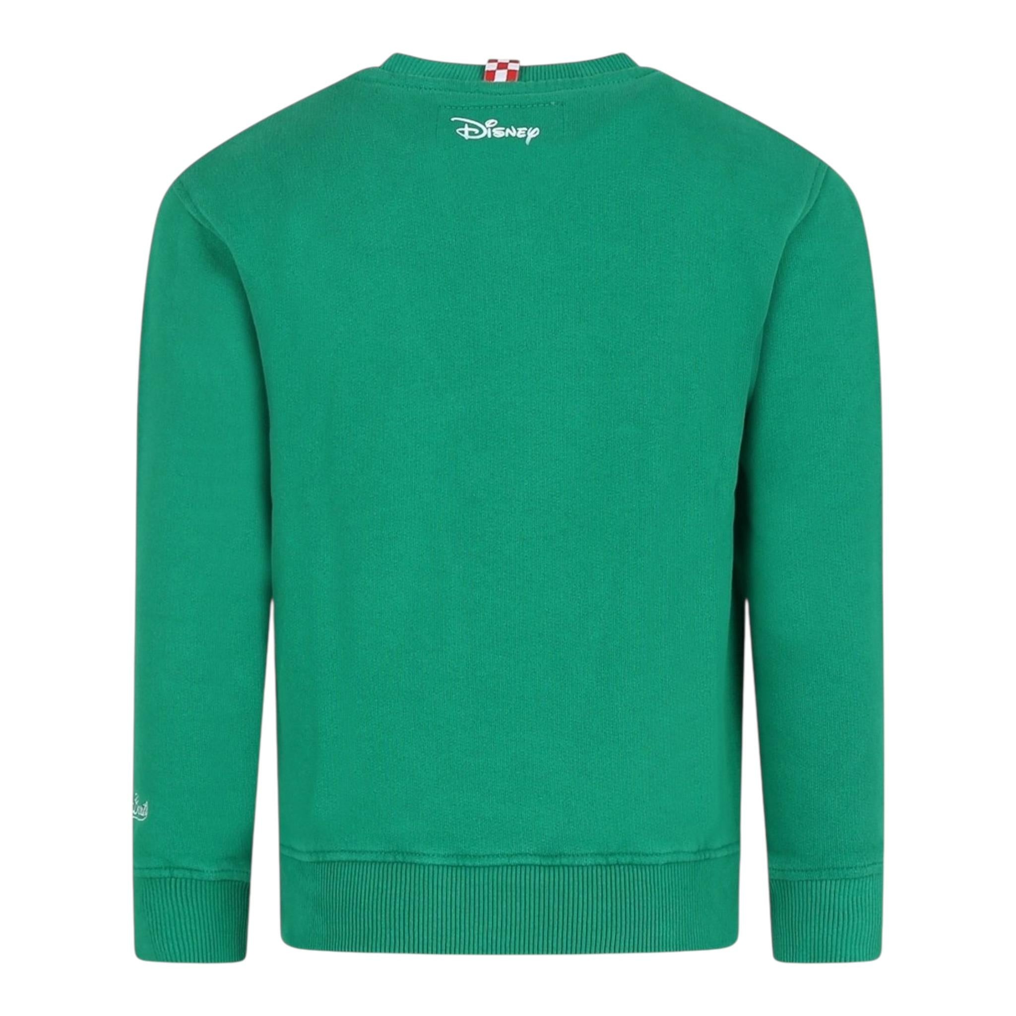 SAINT BARTH felpa tinta unita girocollo con stampa Verde per Bambino HUT000401319G VERDE SAINT BARTH