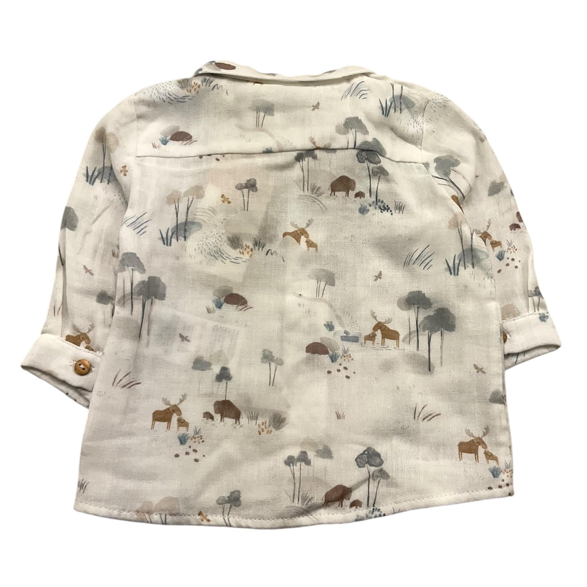 WEDOBLE camicia manica lunga tinta unita cn stampe in contrasto Bianco per Neonato I2404914 BIANCO WEDOBLE