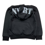 NEVER TOO felpa tinta unita con cappuccio e stampa Nero per Bambino NT1475R NERO NEVER TOO