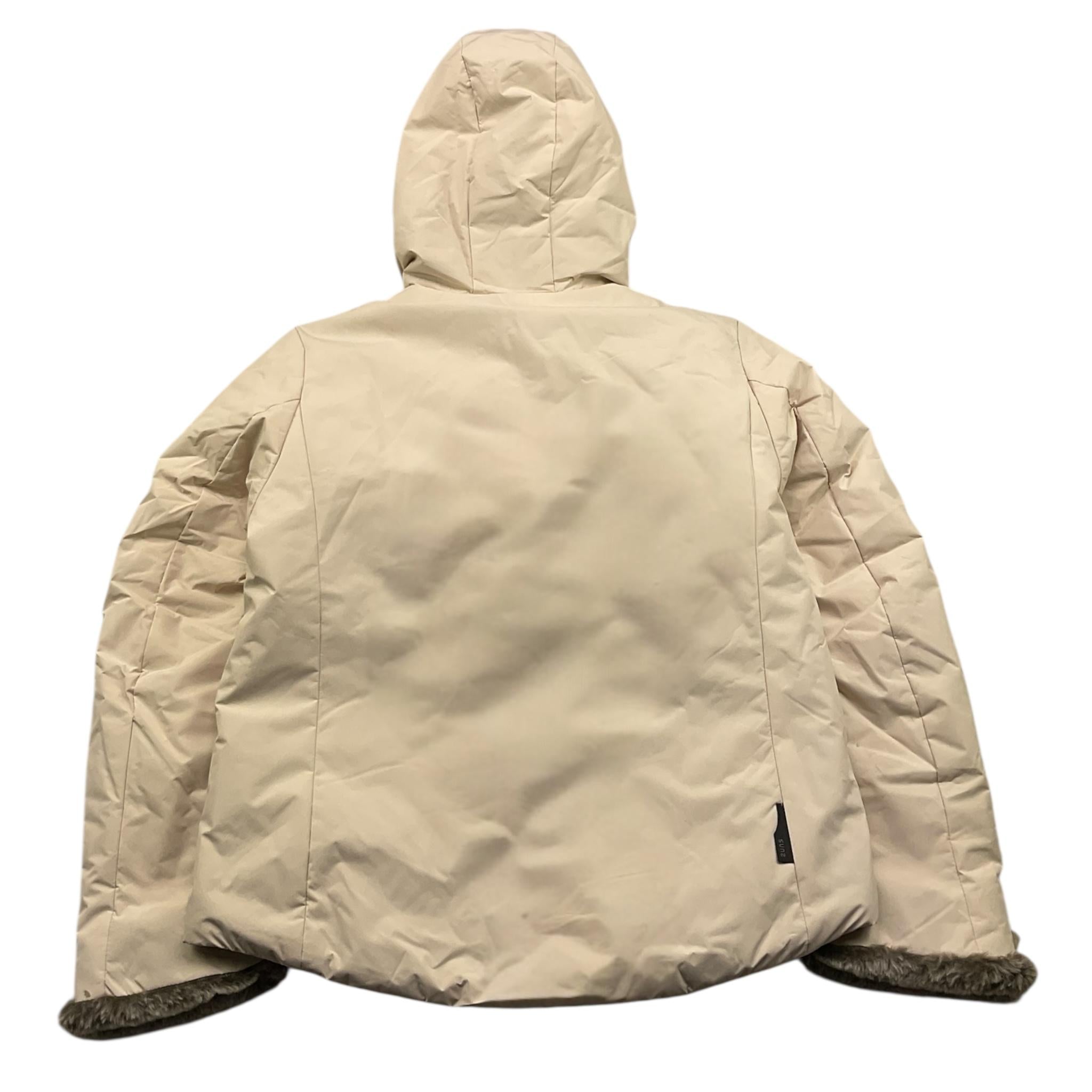 SUNS giubbino tinta unita con cappuccio e pelliccia interna Beige per Bambina GBSS5354D BEIGE SUNS