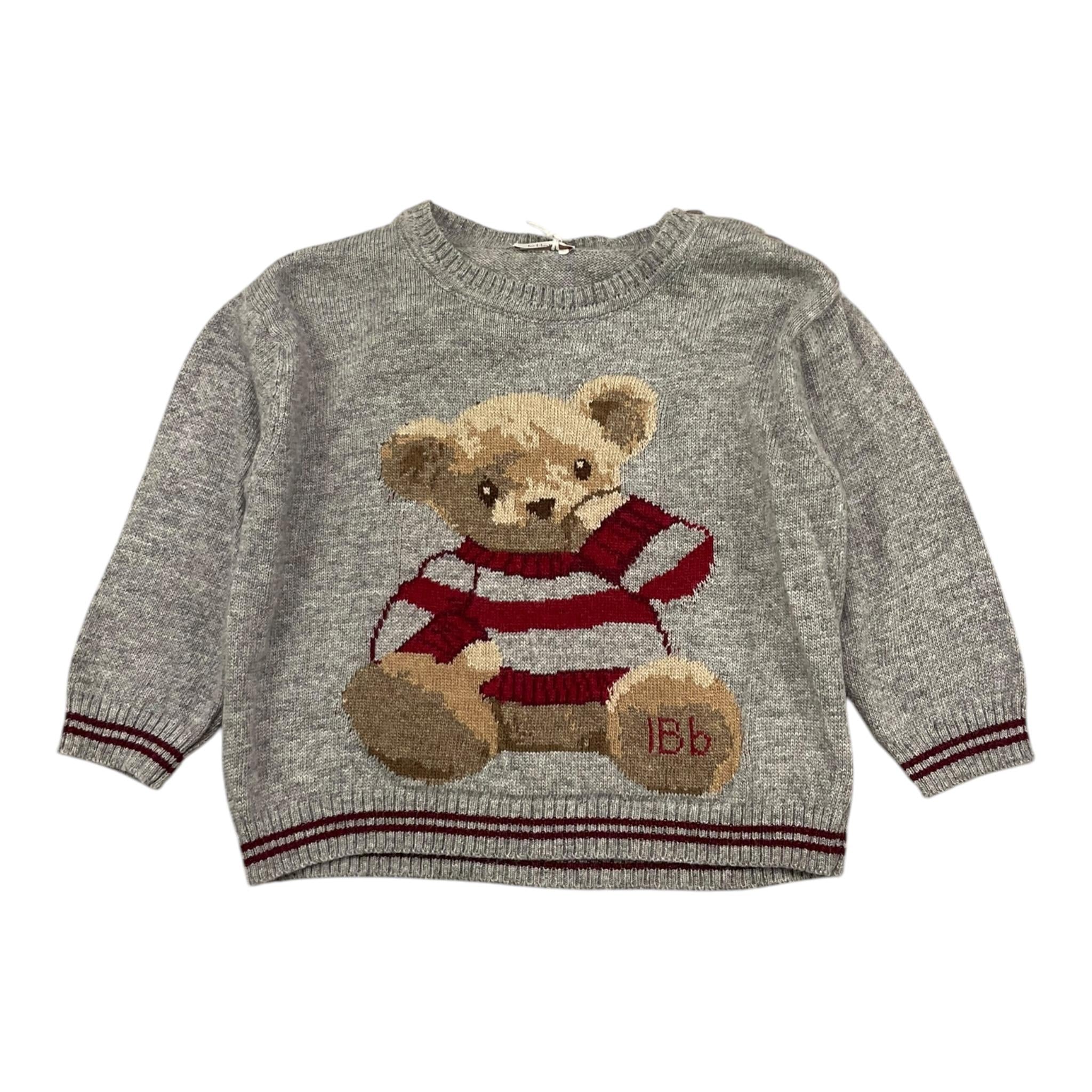 LE BEBE' maglia girocollo tinta unita con stampa Grigio per Neonato LBB5160 GRIGIO LE BEBE'