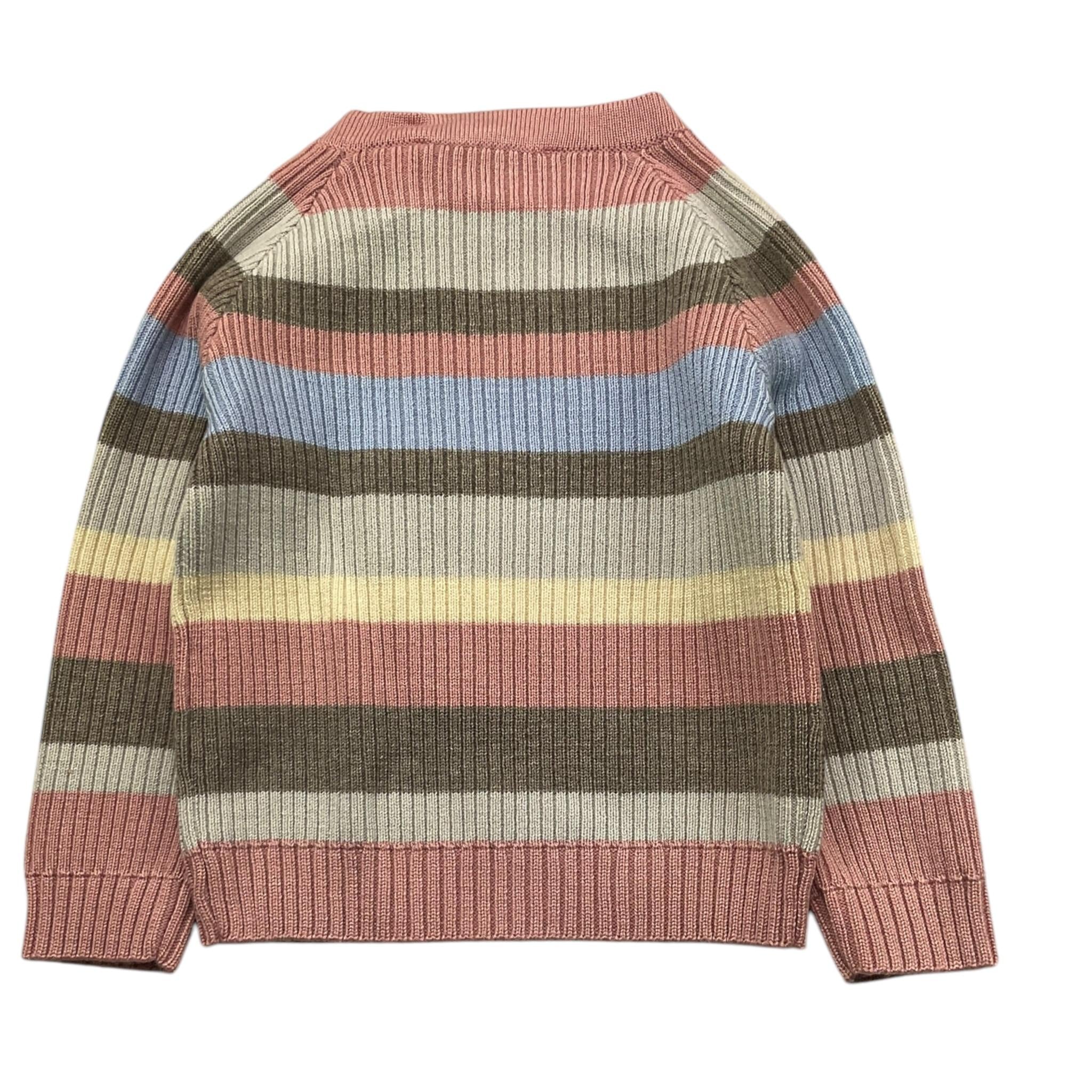 TRUSSARDI maglia tinta unita con fantasia a righe Rosa per Neonata TIA25183MA ROSA TRUSSARDI