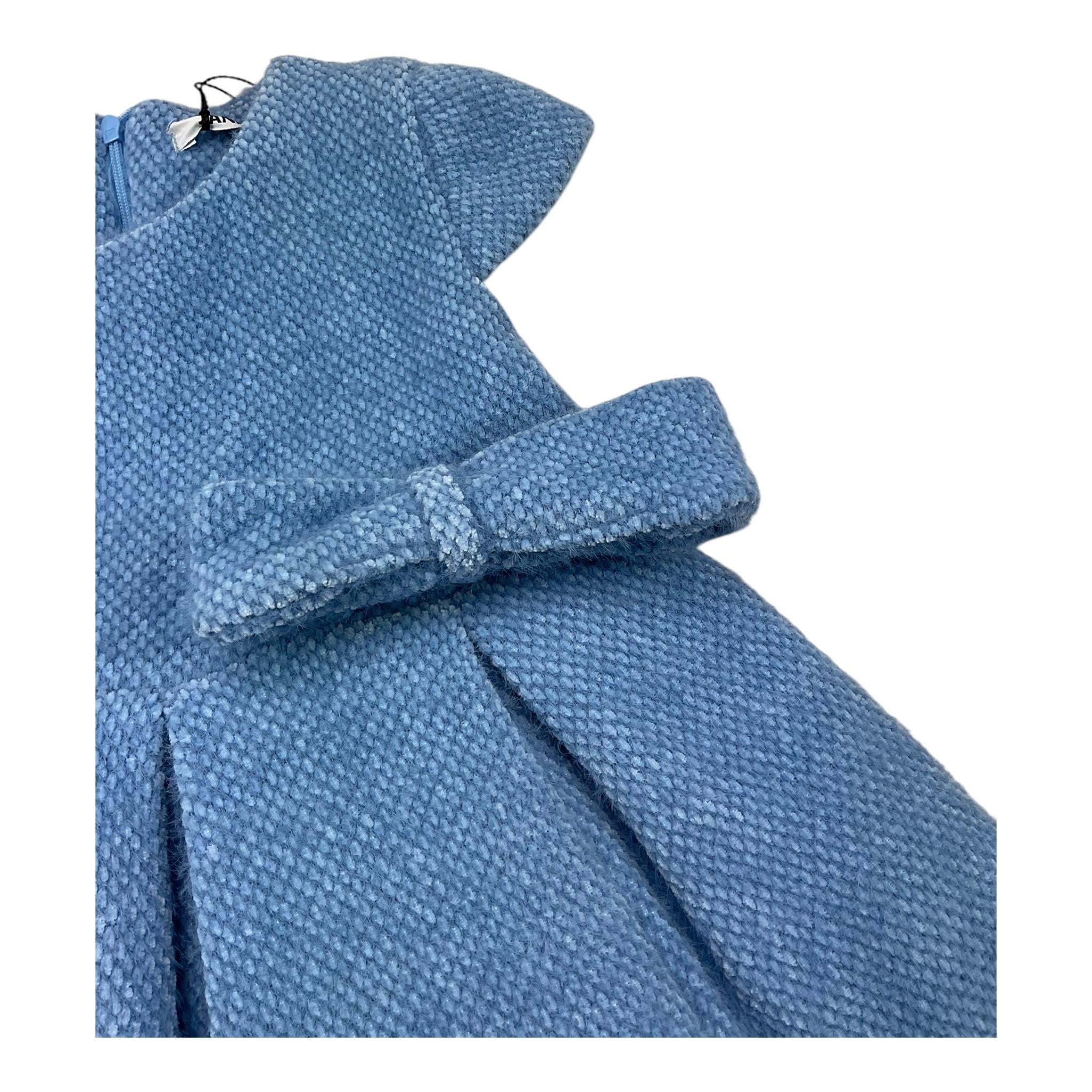 JANICE abito mezza manica tinta unita Azzurro per Neonata JN655N AZZURRO JANICE