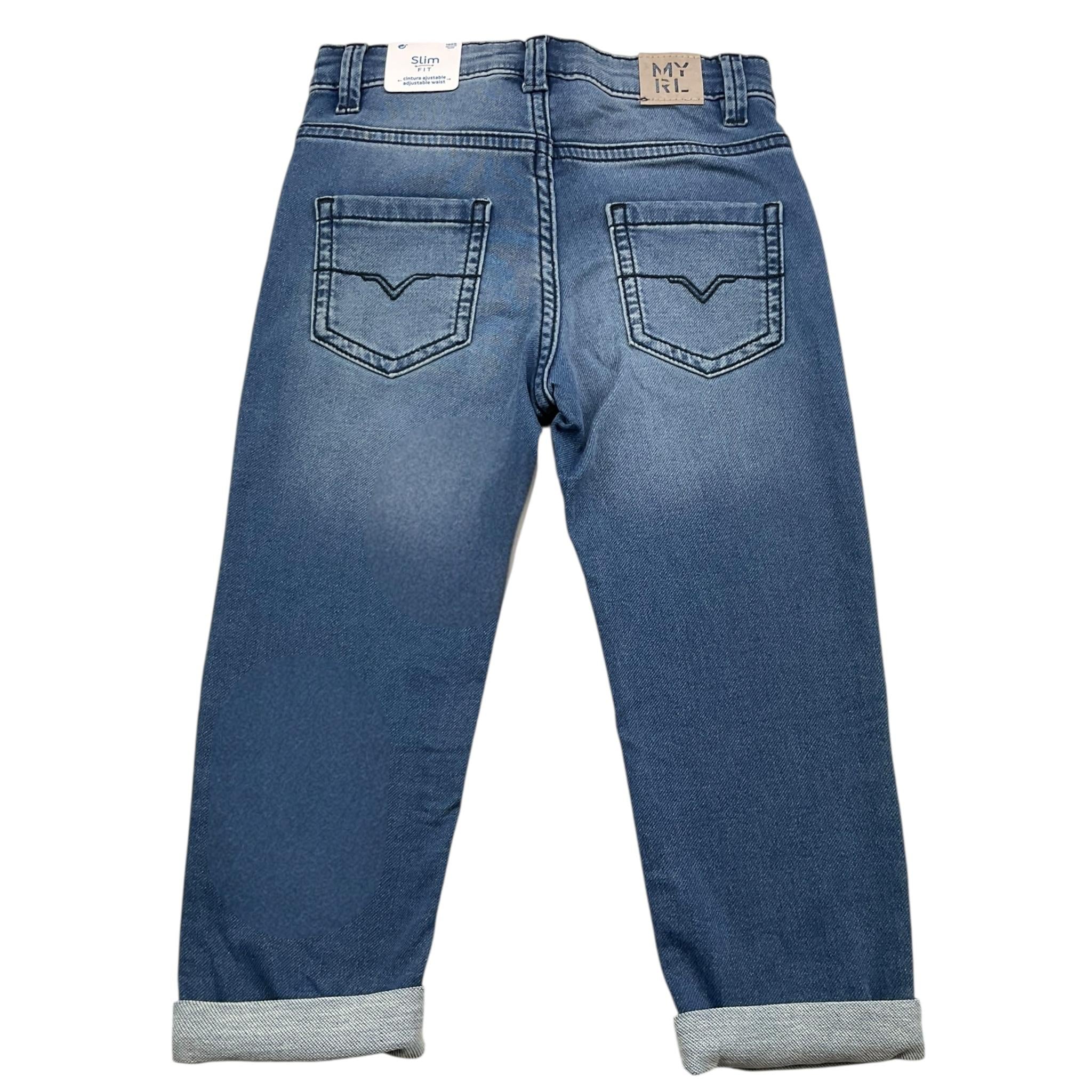 MAYORAL jeans tinta unita con girovita regolabile Blu per Bambino 2533XX BLU MAYORAL