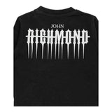 JOHN RICHMOND shirt girocollo tinta unita con stampa Nero per Neonato RIA24070TSX NERO JOHN RICHMOND