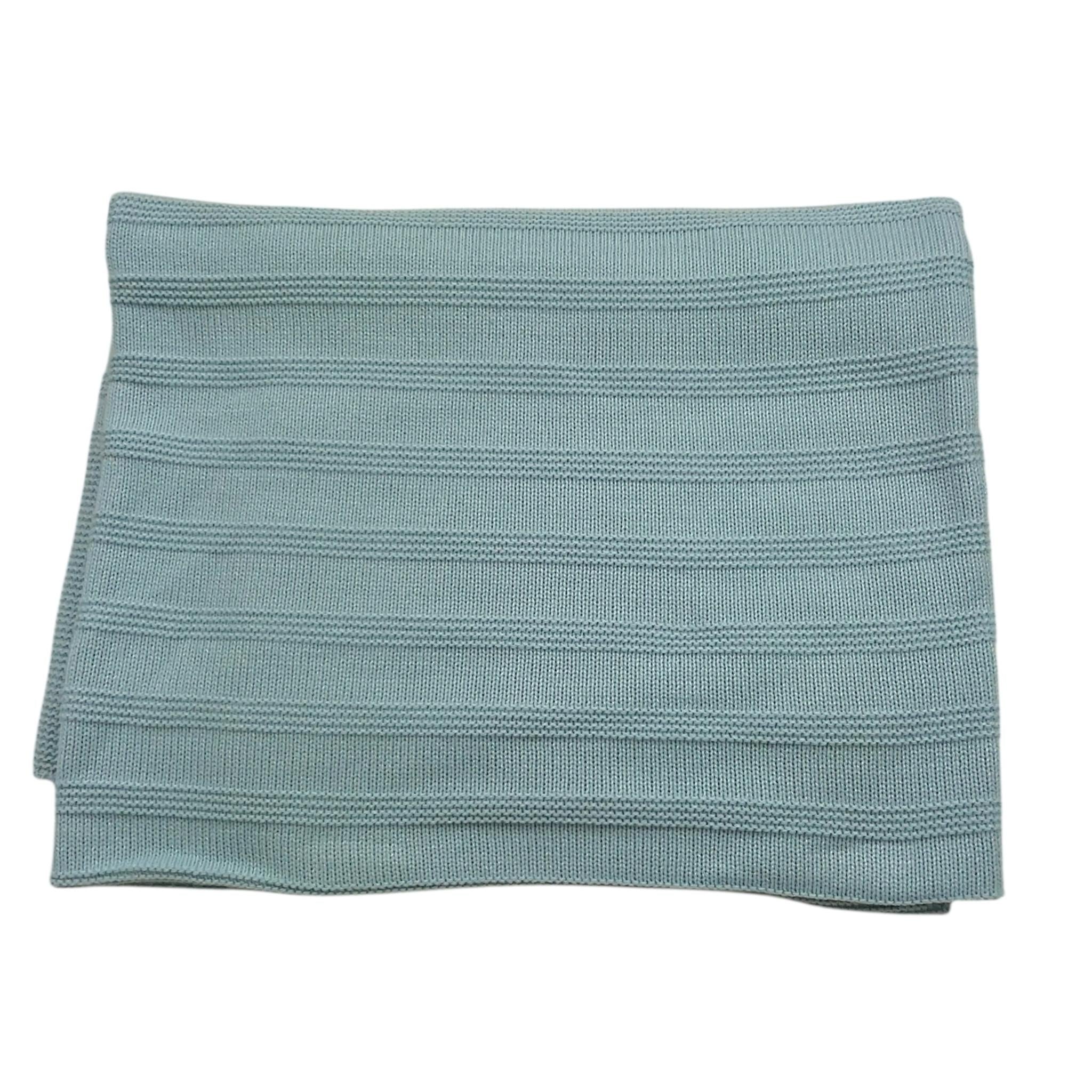 JULIANA coperta tinta unita Verde acqua per Neonato 24532 VERDE ACQUA JULIANA