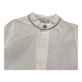LE COCONNE completo 2 pezzi camicia-pantalone bicolore Bianco/beige per Neonato LCN1309 BIANCO/BEIGE LE COCONNE