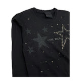 MARC ELLIS shirt girocollo tinta unita con brillantini Nero per Bambina JMJTS15510 NERO MARC ELLIS