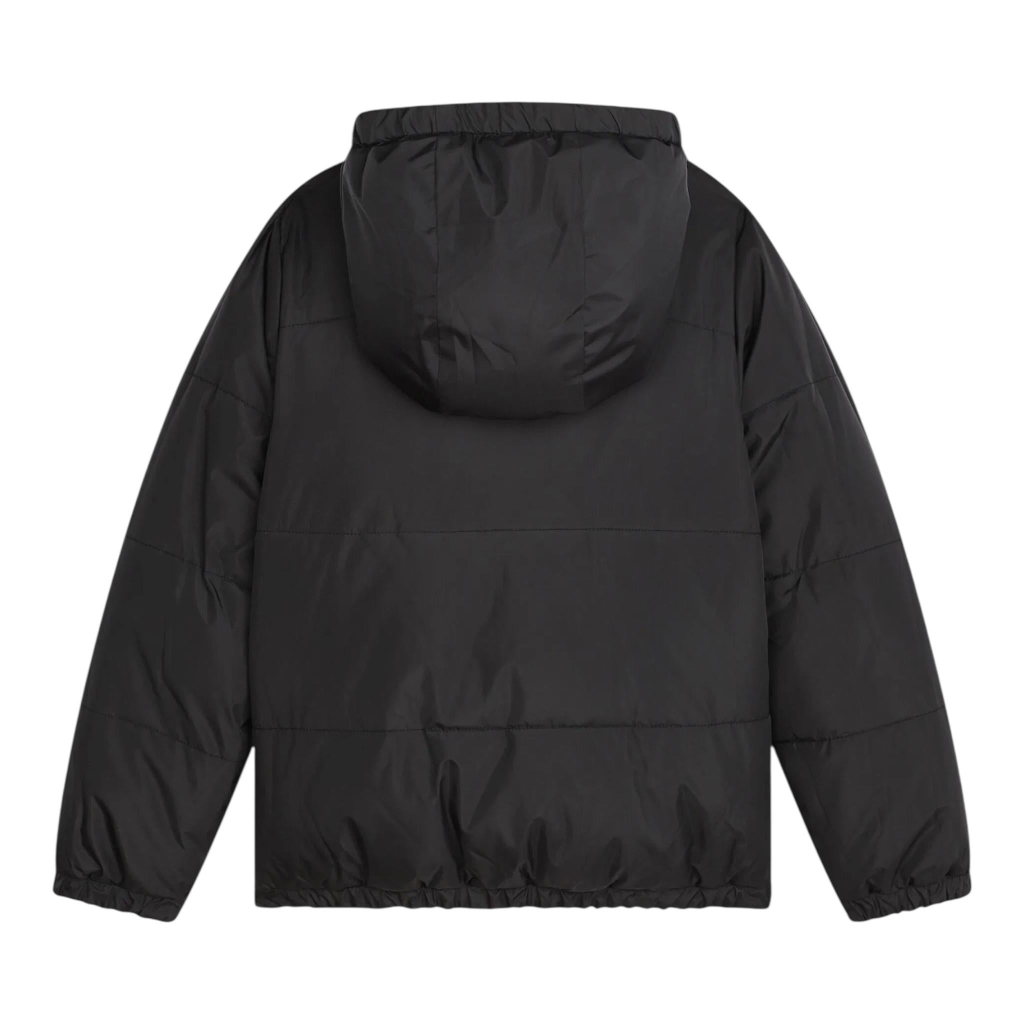 DKNY giubbino reversibile con cappuccio e stampa logo Nero per Bambina D60179 NERO DKNY
