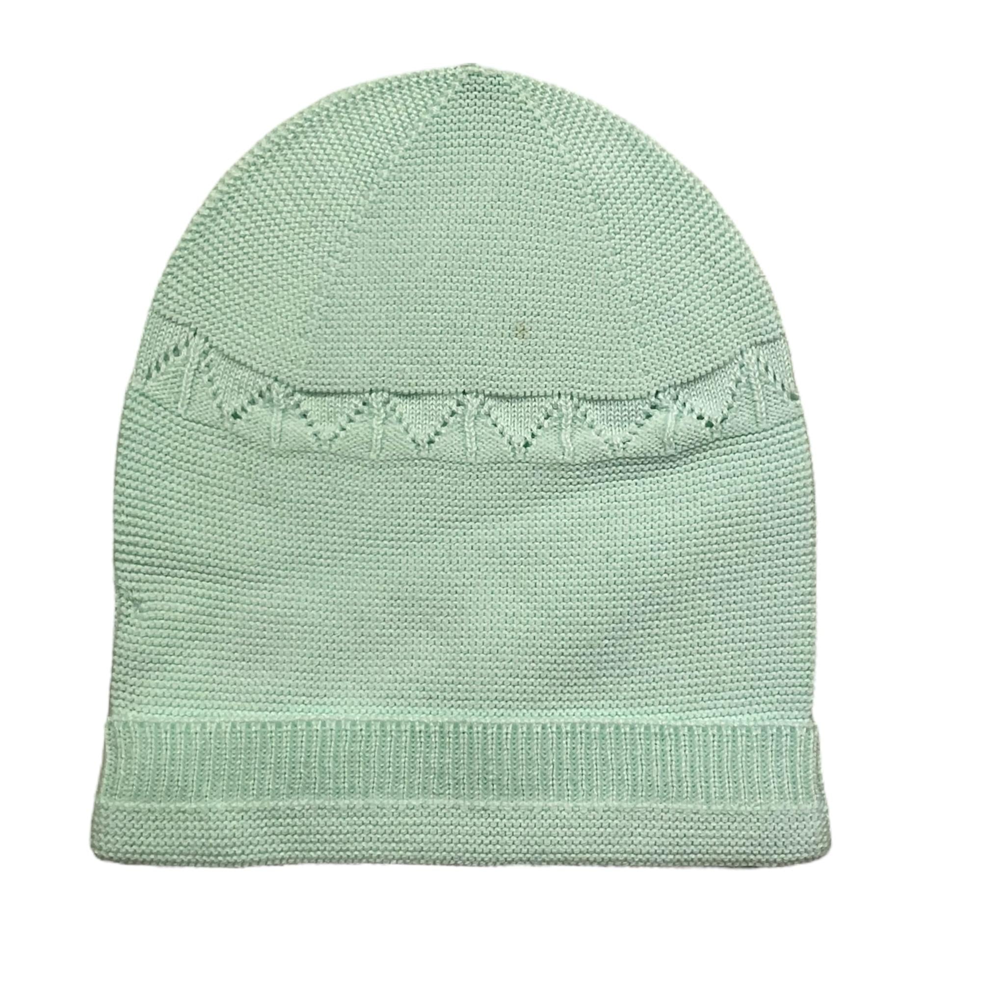 WEDOBLE cappello tinta unita con ricami Verde acqua per Neonata V2004307A VERDE ACQUA WEDOBLE
