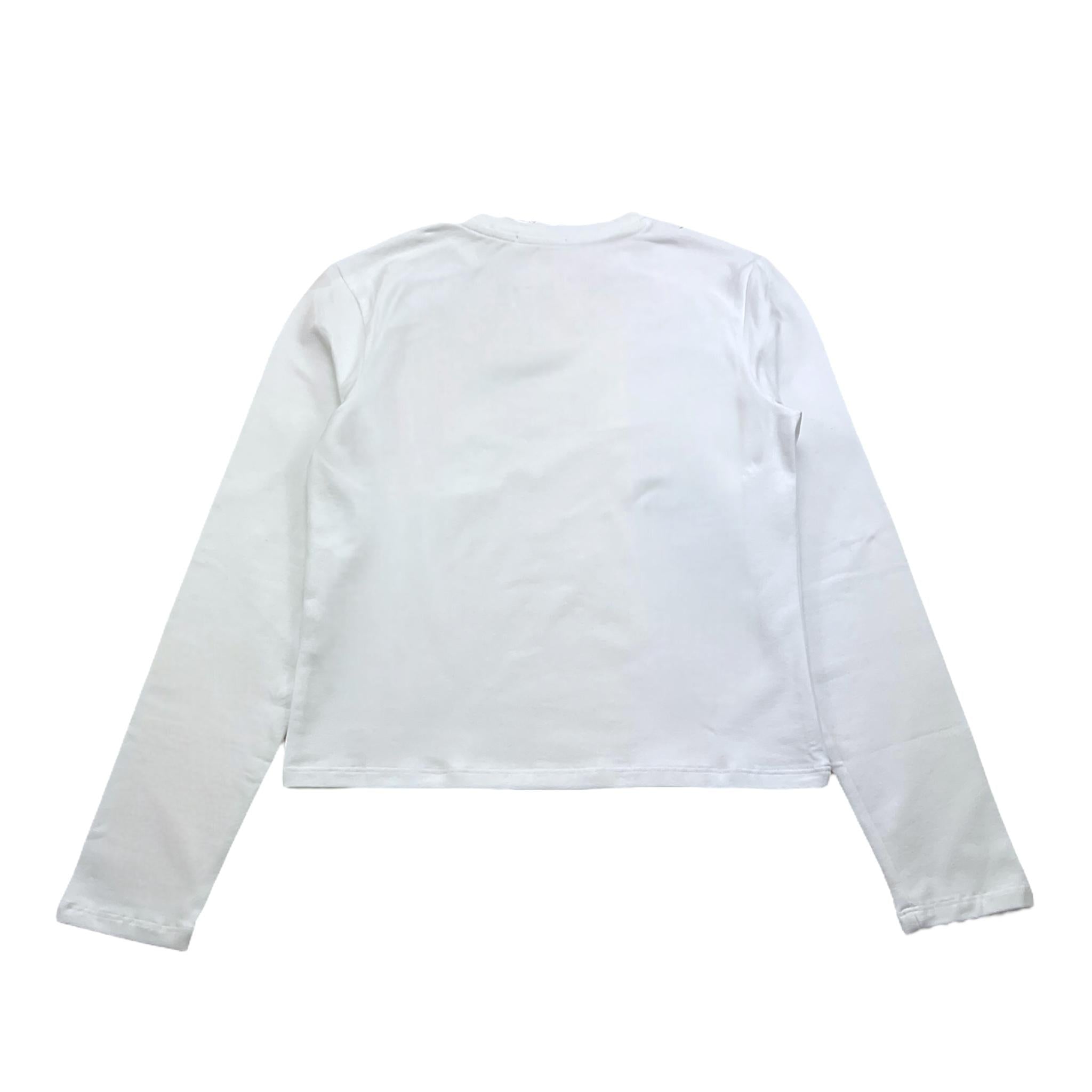 PINKO shirt girocollo tinta unita con stampa e applicazioni Bianco per Bambina F4PIJGTH024 BIANCO PINKO