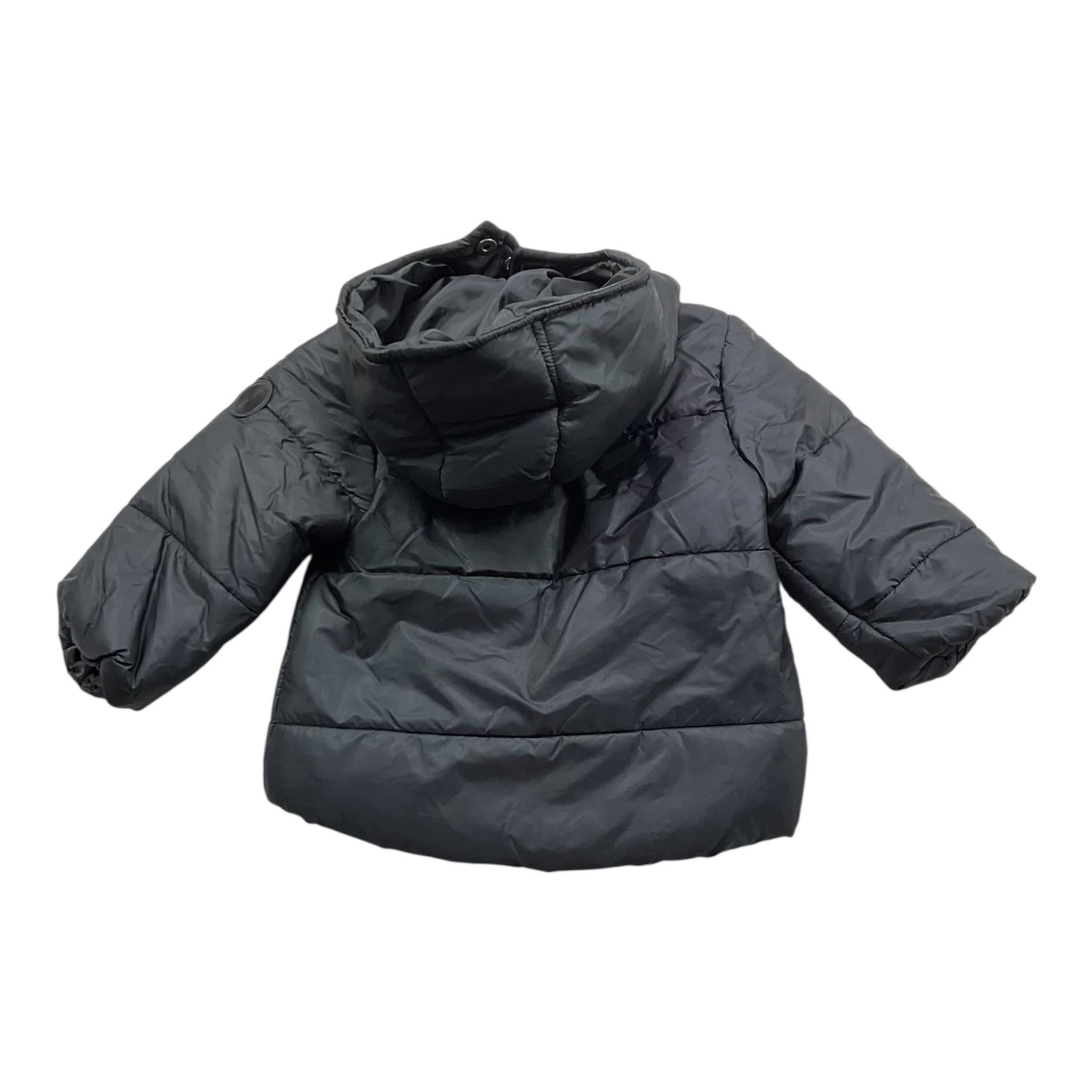 NEVER TOO giubbino tinta unita con zip e cappuccio Nero per Neonato NT1430N NERO NEVER TOO