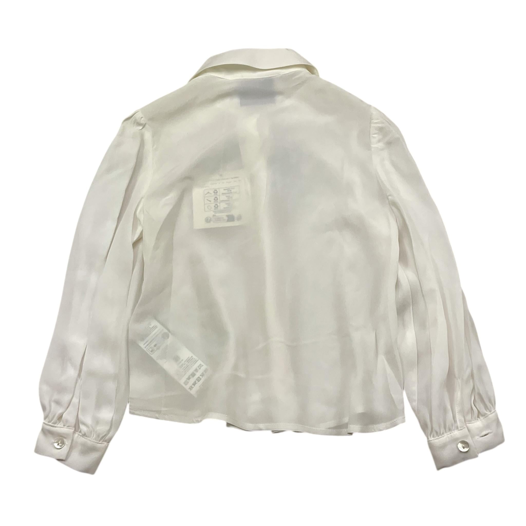 SIMONETTA camicia tinta unita con foulard Bianco per Bambina ST5A20 BIANCO SIMONETTA