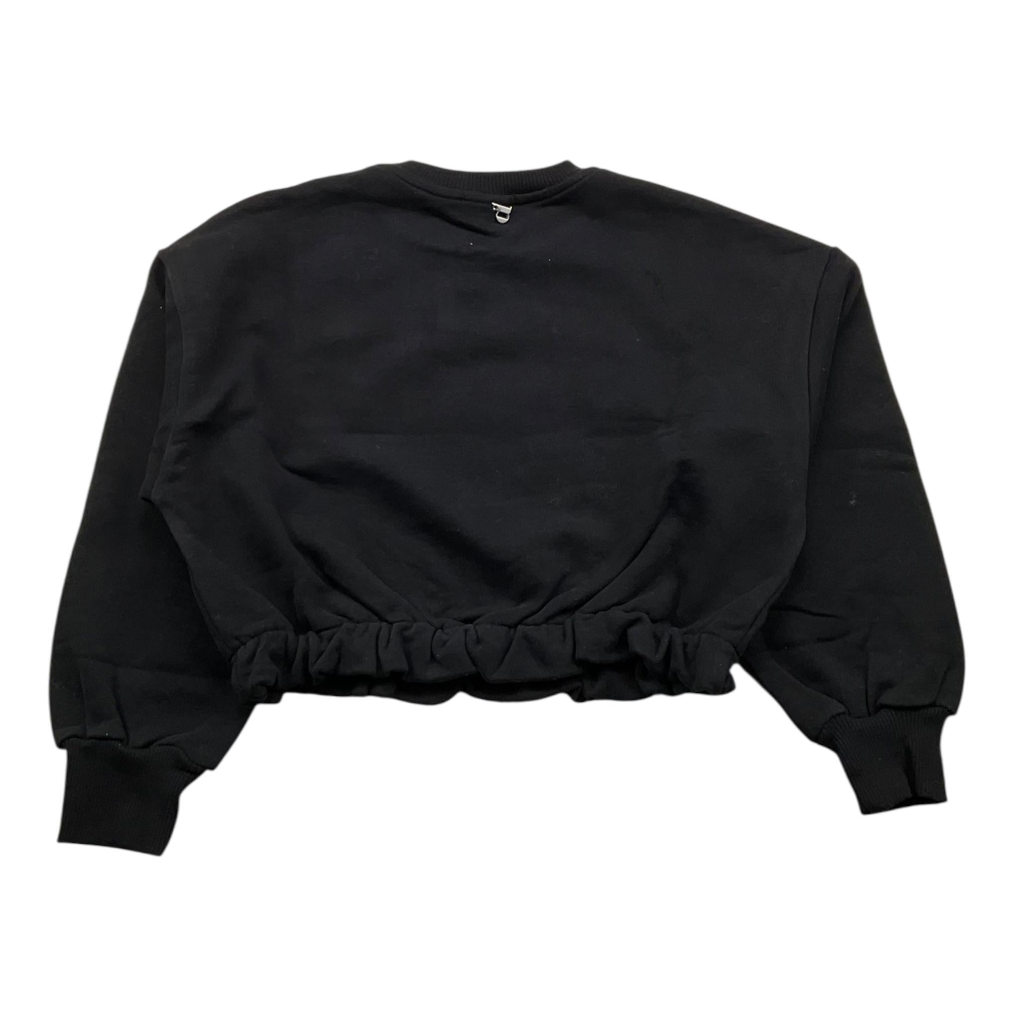 DIXIE felpa chiusa girocollo tinta unita con stampa  Nero per Bambina LB19040G67 NERO DIXIE