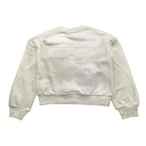 MET felpa girocollo tinta unita con stampa Bianco per Bambina ME583 BIANCO MET