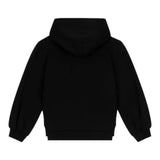 DOLCE & GABBANA fepa tinta unita con cappuccio e logo Nero per Bambina L5JW9S NERO DOLCE & GABBANA