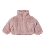SAVE THE DUCK pelliccia tinta unita reversibile Rosa per Bambina J31352G ROSA SAVE THE DUCK