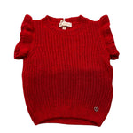 PLEASE maglia modello smanicato tinta unita girocollo Rosso per Neonata NB69230G65 ROSSO PLEASE