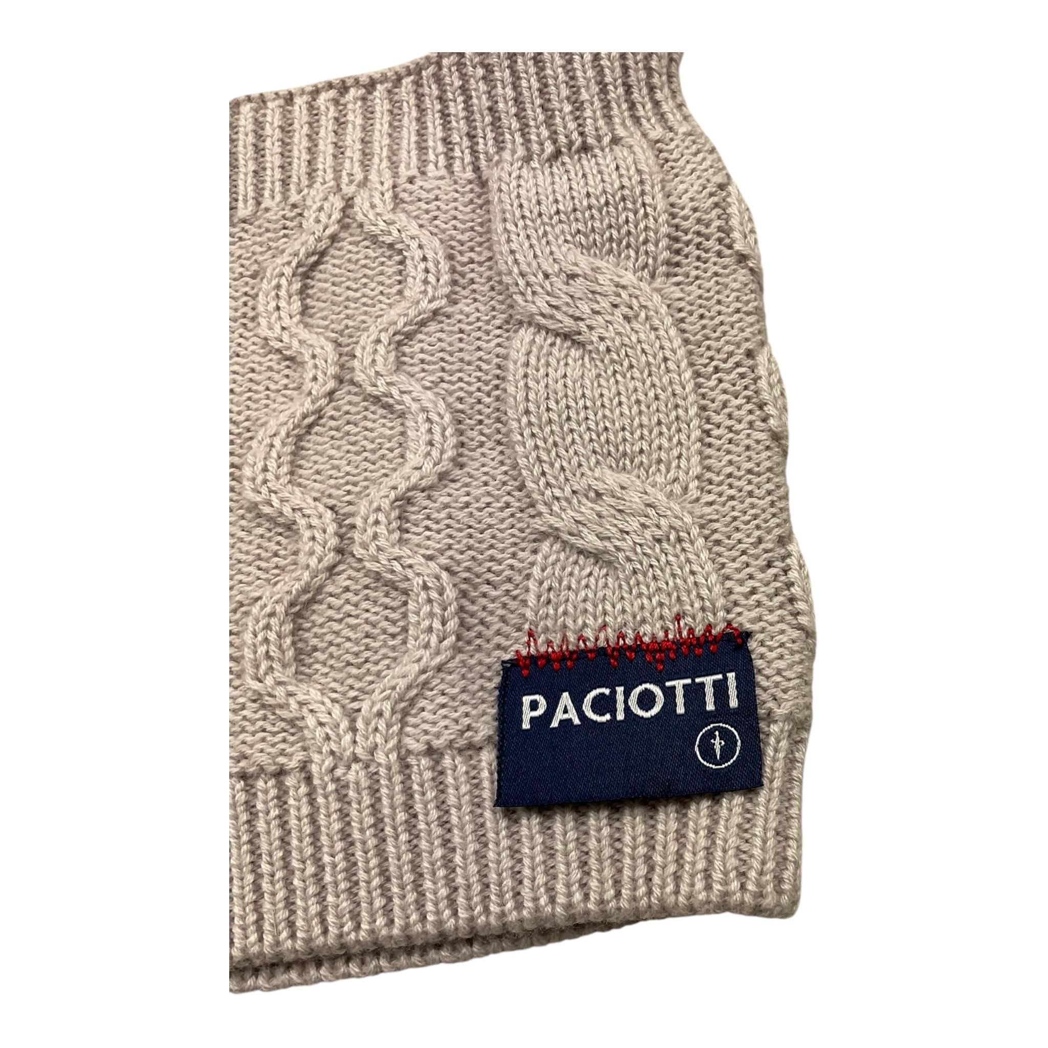 CESARE PACIOTTI collo tinta unita cn logo Grigio per Bambino CLP3320B GRIGIO CESARE PACIOTTI