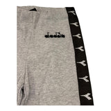 DIADORA pantalone tinta unita modello zampa con profili logati Grigio per Bambina F4IJGLG138 GRIGIO DIADORA