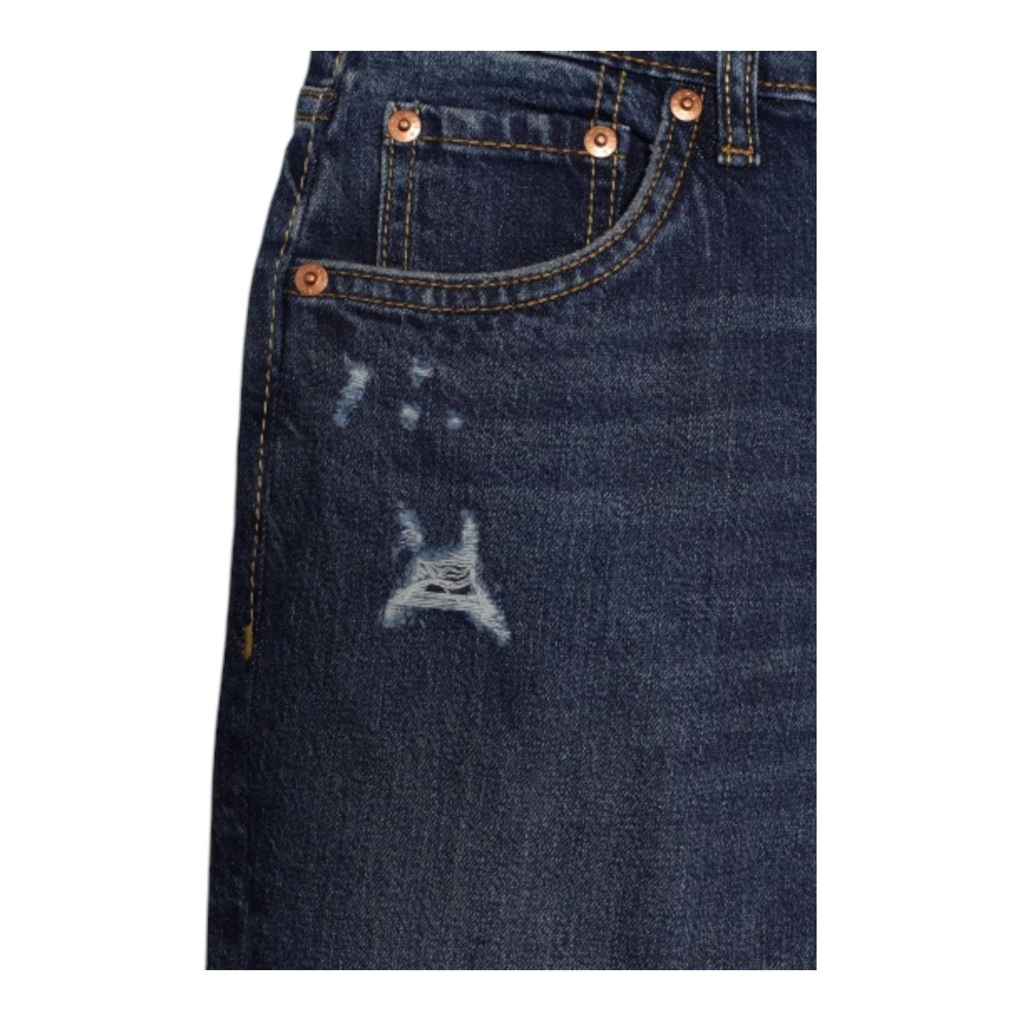 LEVI'S jeans tinta unita con strappi Blu per Bambino 9EL207 BLU LEVI'S