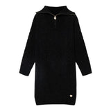 GUESS abito manica lunga tinta unita collo alto Nero per Bambina J4BK20Z3FT0 NERO GUESS