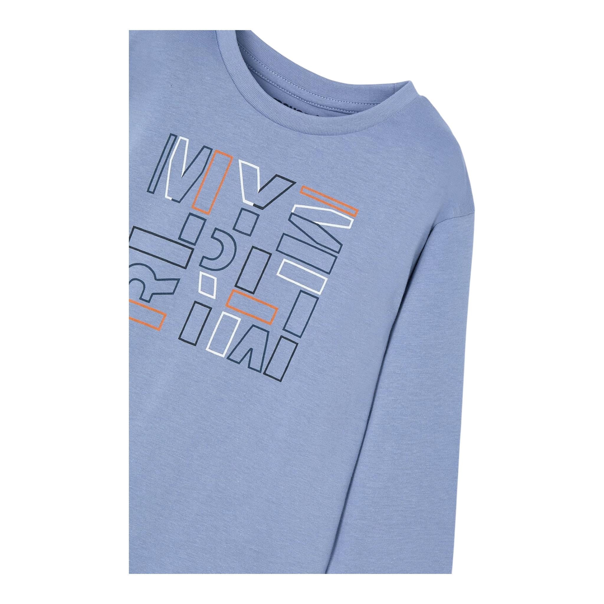 MAYORAL shirt girocollo tinta unita con stampa Azzurro per Neonato 174NXX AZZURRO MAYORAL