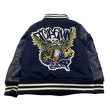 TOP GUN giubbino modello bomber con maniche in similpelle Blu per Bambino 02G0549 BLU TOP GUN