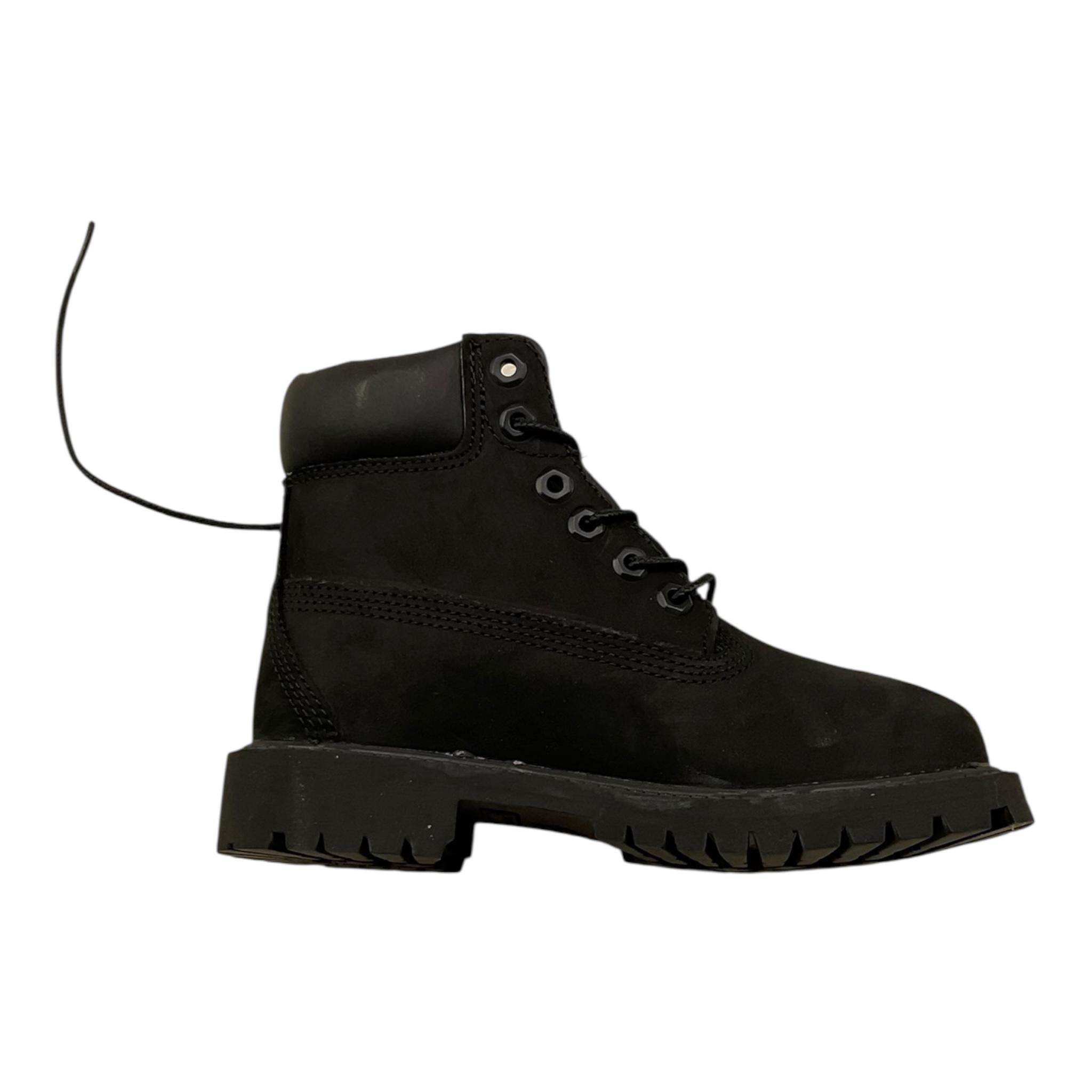 TIMBERLAND stivaletti tinta unita con lacci Nero per Bambino TB012707 NERO TIMBERLAND