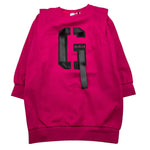 GAELLE abito modello felpa tinta unita con stampa Fuxia per Bambina 2741V00408X FUXIA GAELLE