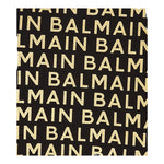 BALMAIN felpa chiusa girocollo tinta unita cn loghi Nero per Bambino BT4R00 NERO BALMAIN