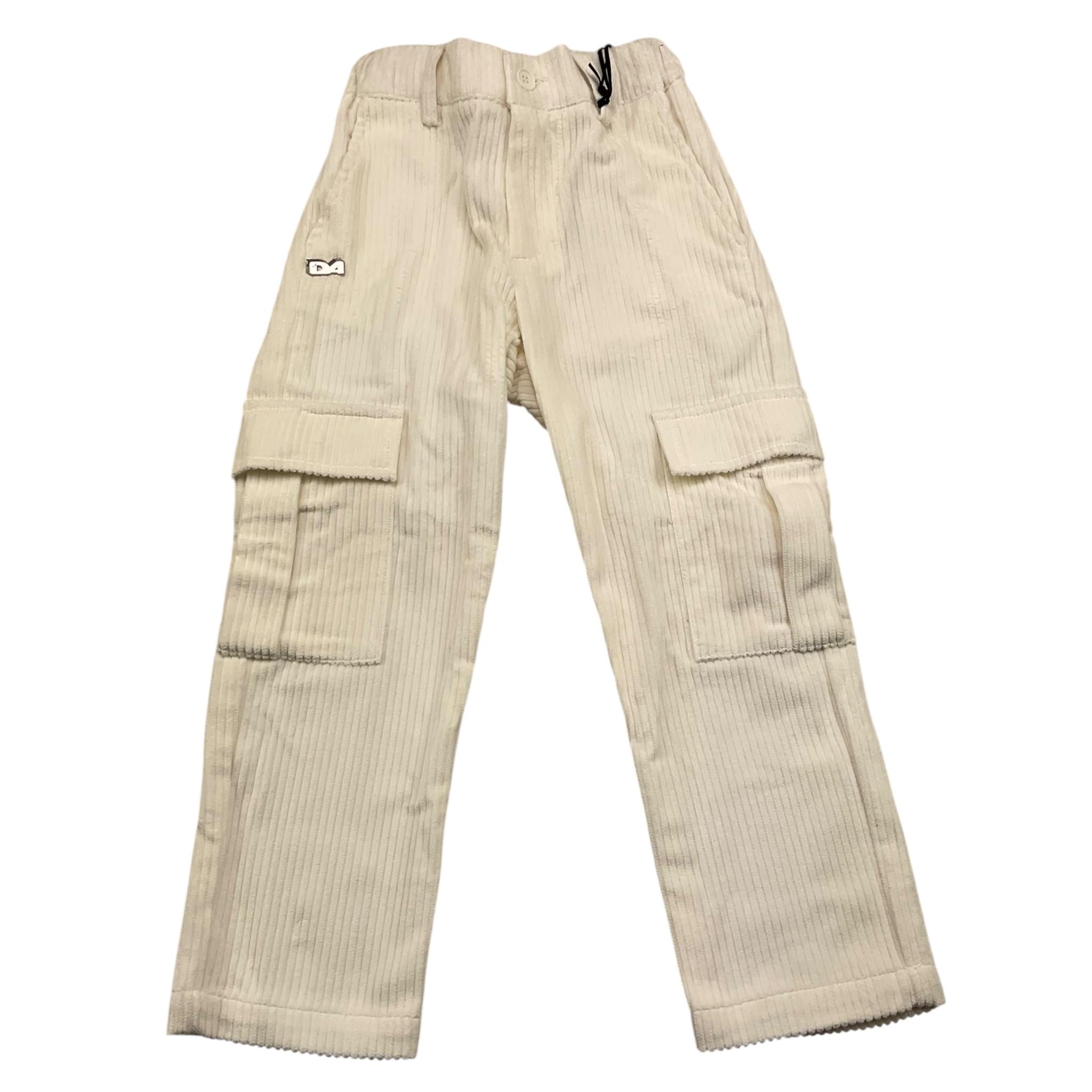 DANIELE ALESSANDRINI pantalone tinta unita con elastico in vita Bianco per Bambino 1231P00007X BIANCO DANIELE ALESSANDRINI