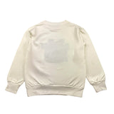 NEVER TOO felpa chiusa girocollo tinta unita con stampa in contrasto Bianco per Bambino NT2076RX BIANCO NEVER TOO