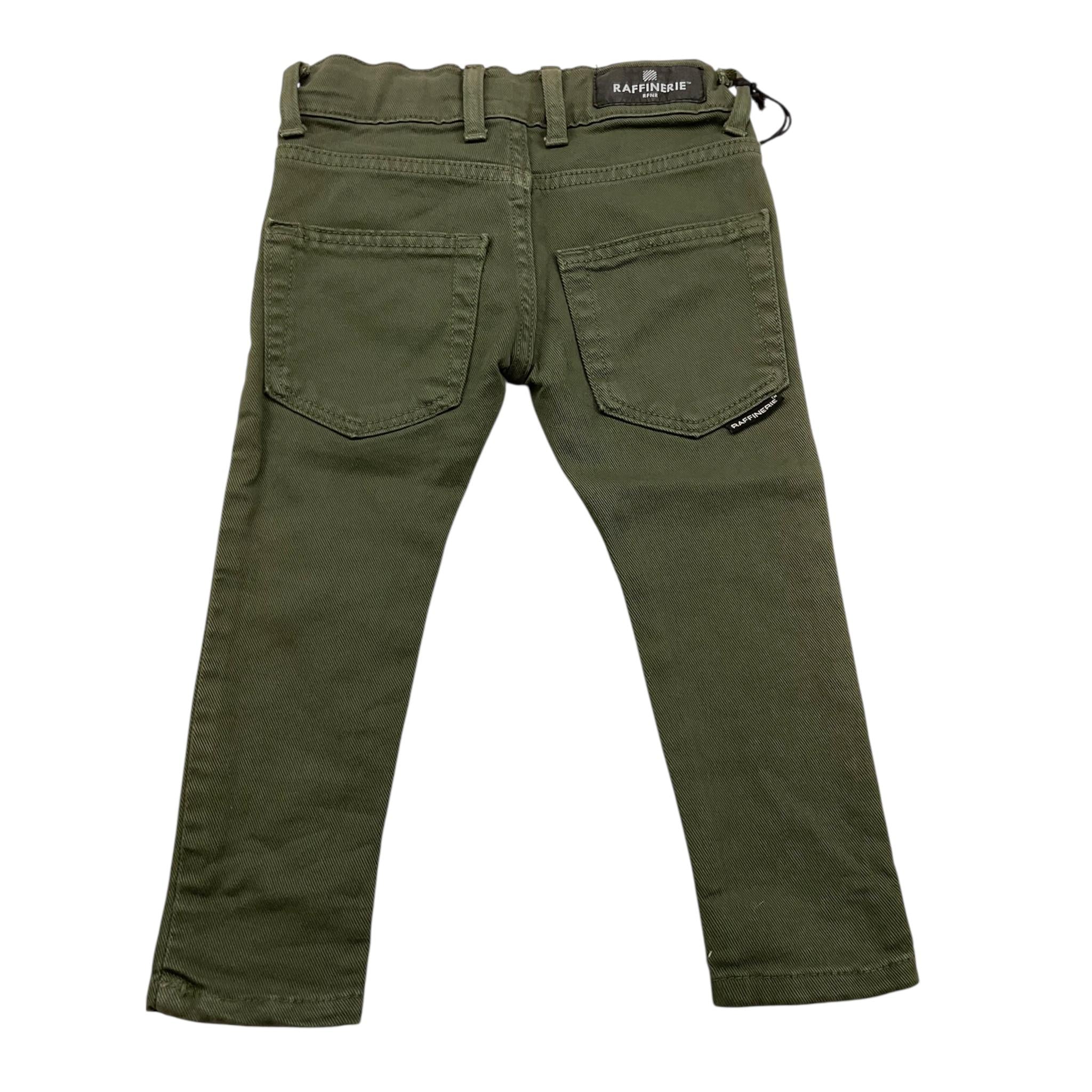 RAFFINERIE pantalone tinta unita con girvita regolabile Verde per Bambino JCHEAPP VERDE RAFFINERIE