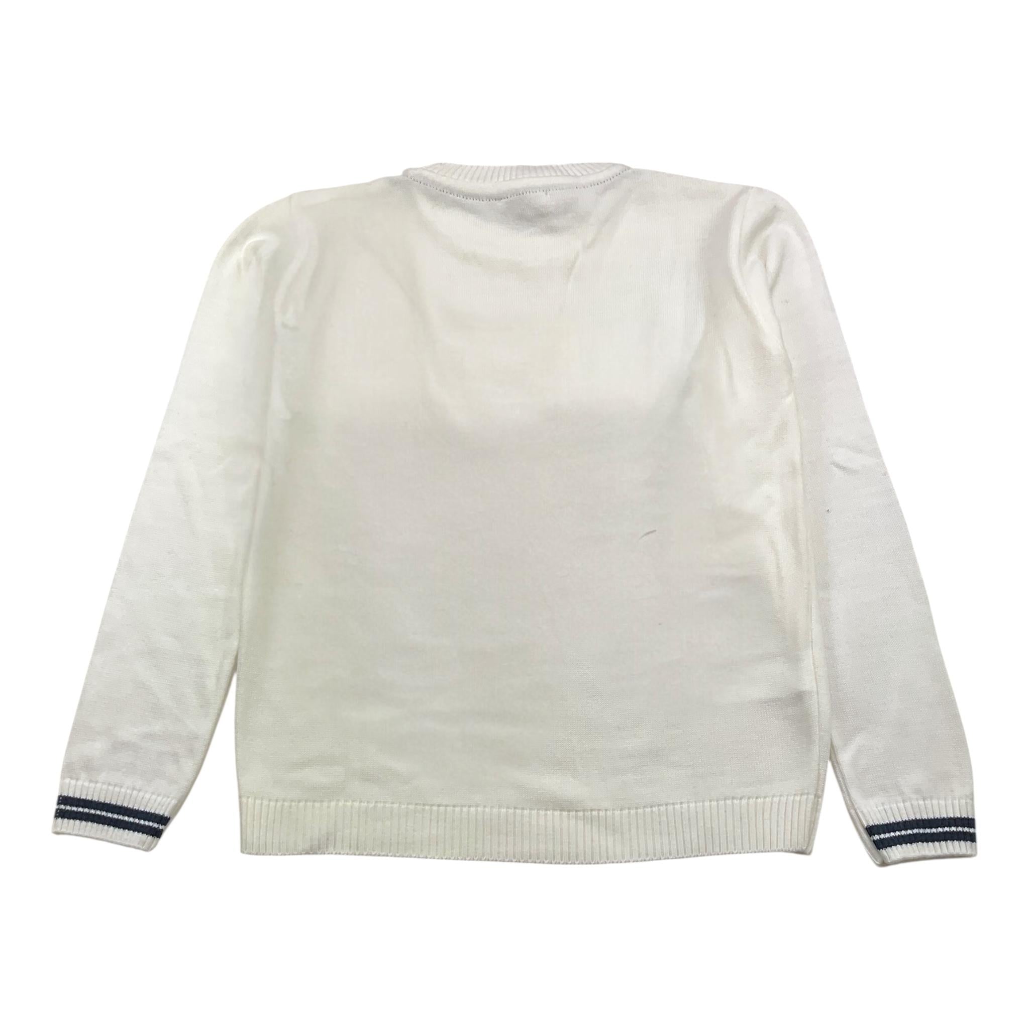 SIVIGLIA maglia girocollo tinta unita con logo Bianco per Bambino SVJSW16057 BIANCO SIVIGLIA