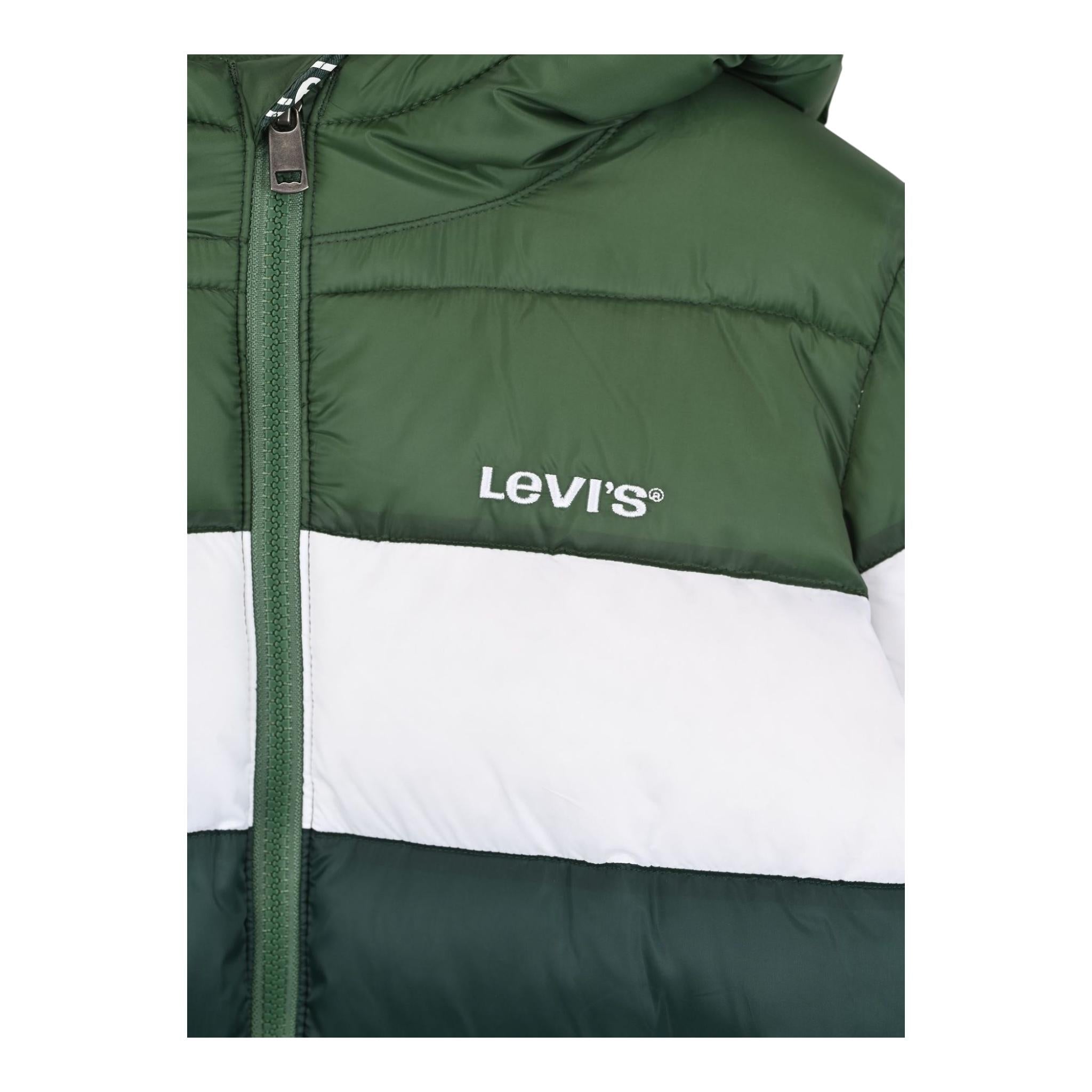 LEVI'S giubbino tricolore con cappuccio Verde per Bambino 8EL263 VERDE LEVI'S