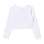 TWINSET shirt girocollo tinta unita con stampa Bianco per Bambina 242GJ2032XXX BIANCO TWINSET