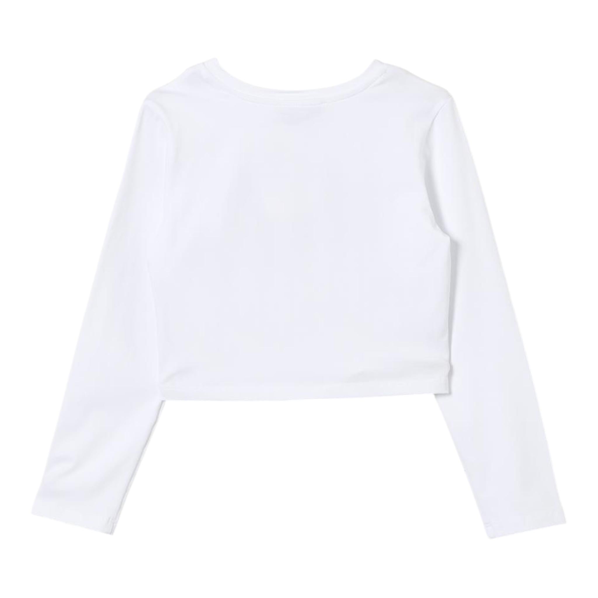 TWINSET shirt girocollo tinta unita con stampa Bianco per Bambina 242GJ2032XXX BIANCO TWINSET