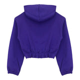HINNOMINATE felpa chiusa tinta unita con cappuccio  Viola per Bambina 2641FY00031 VIOLA HINNOMINATE