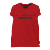 JOHN RICHMOND t-shirt girocollo tinta unita con logo Rosso per Bambino RBA24048TS ROSSO JOHN RICHMOND