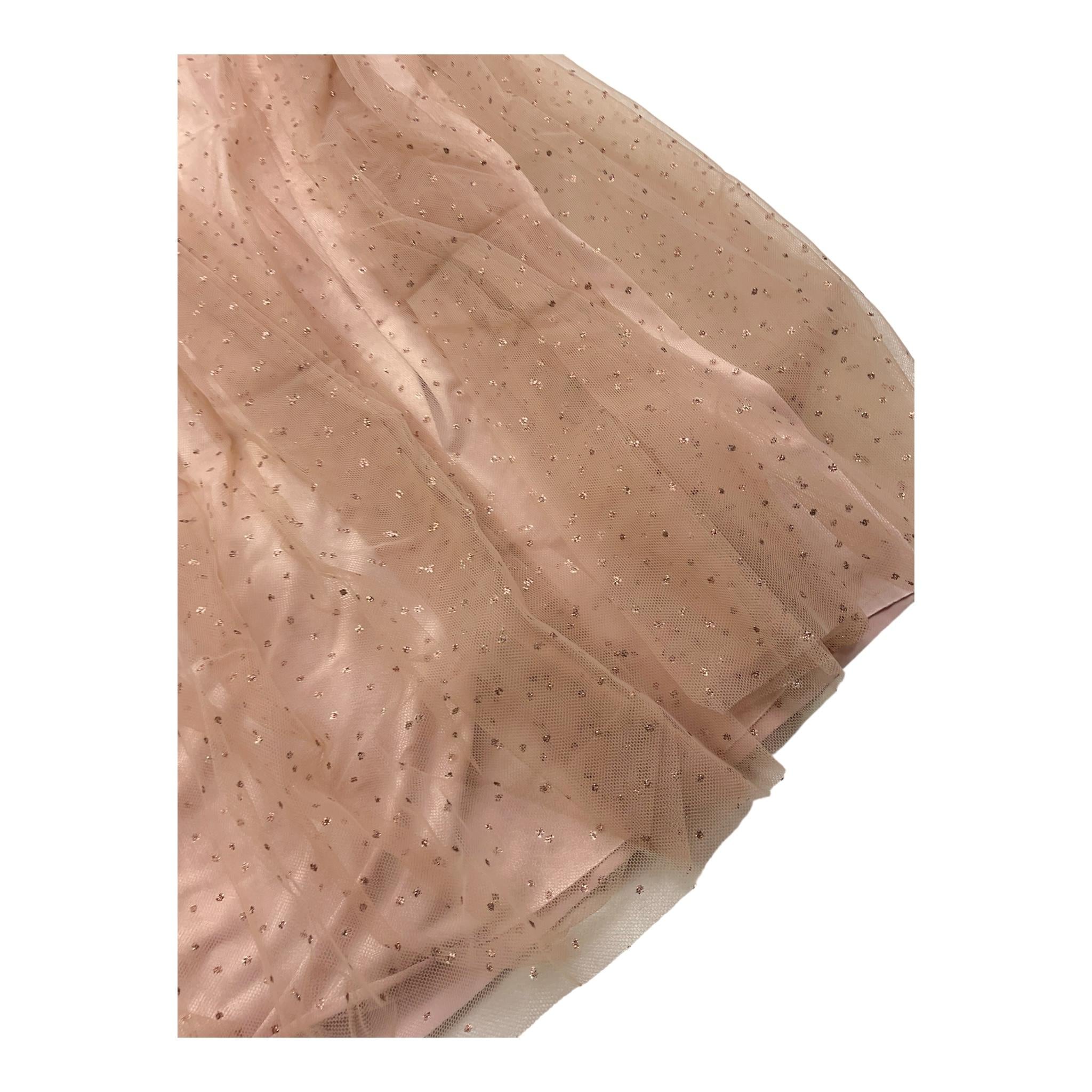 CAFFE' D'ORZO gonna tinta unita con tulle Rosa per Bambina ZV7A14 ROSA CAFFE' D'ORZO
